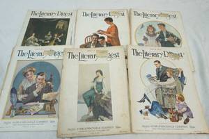 vintage Literary Digest magazines
