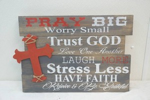 Faith wood sign