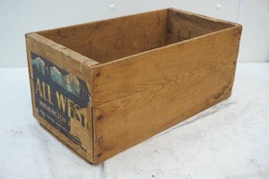 vintage All West wood box