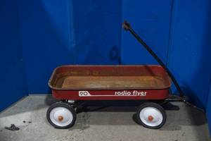 vintage Radio Flyer wagon