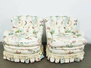 Pair of Upholstered Arm chairs