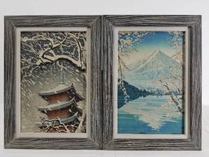 2 Signed Japanese Woodblock Prints