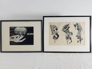 2 Hugh Kappel Collage Works