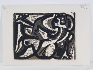 Charles Quest SignedNumbered Woodcut