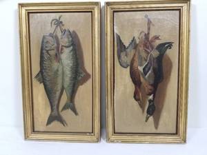 Pair Ethel Cederberg Oils on Canvas Paintings