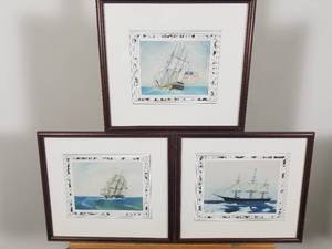 Group of 3 Nautical Prints