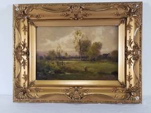 Antique Oil on Canvas Painting