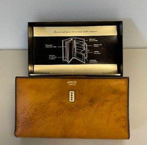 Amity Cowhide Leather Wallet Checkbook Combo