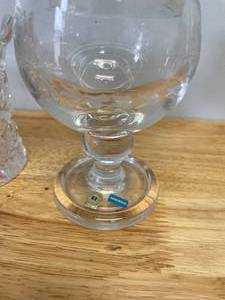 Lot of Lead Crystal Serving Dishes, Platters and Candle Holders