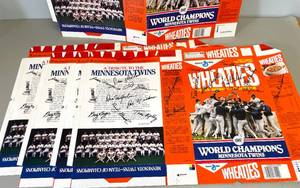 Minnesota Twins World Series Wheaties Box Lot