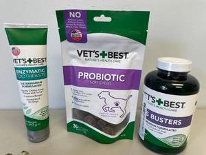 Vets Best Dog Supplements, AKC Harness and Dog Coffee Table Book