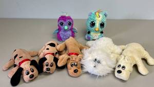 Lot of Hatchimals and Vintage Pound Puppy Plush Toys