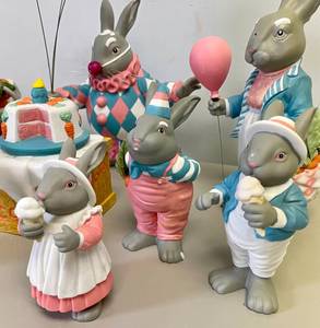 Department Dept. 56 Easter Bunny Figurine Lot
