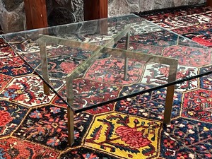 Glass TopBrass Base Coffee Table