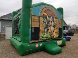 lot 106 image: A-Frame House Bounce House Inflatable