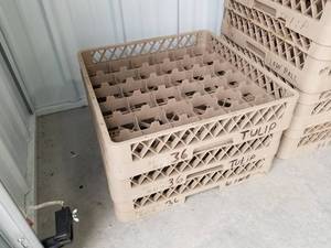 lot 202 image: Lot of (3) Traex Rack Master TR7 Glassware Rack Base Rack