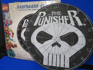 lot 71 image: THE PUNISHER MARVEL DARTBOARD SET