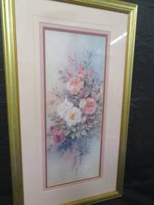 lot 83 image: LIMITED EDITION LENA LIU WHITE AND BURGUNDY ROSES