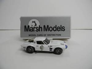 MARSH MODELS MM13 143 SCALE - 1963 CORVETTE GRAND SPORT - BUILT BY JOHN SIMONO - NEW IN BOX - FANTASTIC AWESOME PIECE - SEE PICTURES