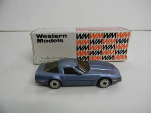 WESTERN MODELS 143 SCALE - 1983 CHEVROLET CORVETTE - NEW IN BOX - AWESOME PIECE - SEE PICTURES
