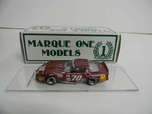 RARE - MARQUE ONE MODELS 143 SCALE - 1984 CHEVROLET CORVETTE DAYTONA 85 - NEW IN BOX - FANTASTIC AWESOME PIECE - SEE PICTURES