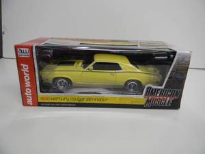 AUTO WORLD AMERICAN MUSCLE 118 SCALE - 1970 MERCURY COUGAR ELIMINATOR LIMITED EDITION OF 1002pcs - NEW IN BOX - AWESOME PIECE - SEE PICTURES