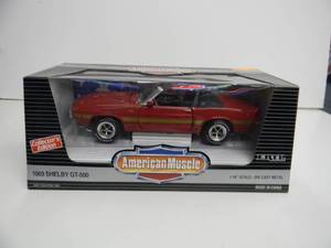 ERTL COLLECTIBLES AMERICAN MUSCLE 118 SCALE - 1969 SHELBY GT-500 COLLECTORS EDITION - NEW IN BOX - FANTASTIC AWESOME PIECE - SEE PICTURES