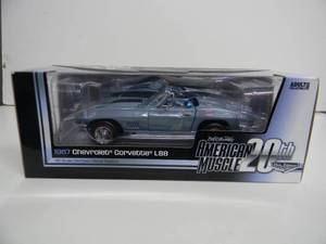 ERTL COLLECTIBLES AMERICAN MUSCLE 118 SCALE - 1967 CHEVROLET CORVETTE L-88 ELITE EDITION 20TH  - NEW IN BOX - FANTASTIC AWESOME PIECE - SEE PICTURES