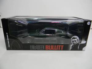 GREEN LIGHT STEVE McQUEEN BULLITT 118 SCALE - 1968 FORD MUSTANG GT - NEW IN BOX - FANTASTIC AWESOME PIECE - SEE PICTURES