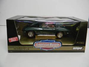 ERTL AMERICAN MUSCLE COLLECTORS EDITION 118 SCALE - 1967 CHEVROLET CORVETTE L-88 - NEW IN BOX - FANTASTIC AWESOME PIECE - SEE PICTURES