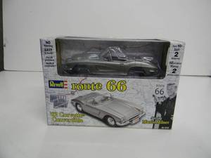REVELL ROUTE 66 125 SCALE - 1962 CHEVROLET CORVETTE CONVERTIBLE METAL BODY KIT - NEW IN BOX - AWESOME PIECE - SEE PICTURES
