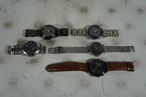 lot 80 image: Assorted Mens Wrist Watches - Fossil, Kenneth Cole