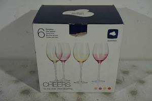 lot 103 image: NEW Leonardo Cheers 6 Piece Wine Glass Set