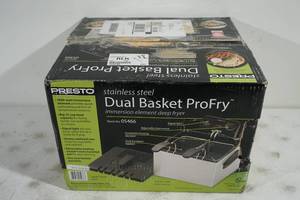 lot 14 image: NEW Presto Dual Pro Fry Deep Fryer