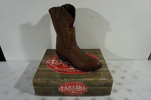 lot 143 image: Laredo Saw Mill Leather Cowboy Boots - Mens 12 D