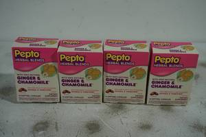 lot 127 image: Pepto Bismol Herbal Blends Capsules