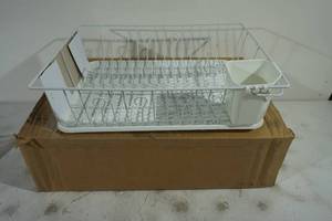 lot 169 image: NEW Mega Chef Single Level Dish Rack
