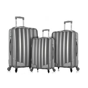 lot 61 image: Rockland 3 Piece Metallic Luggage Set