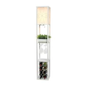 lot 144 image: NEW Floor Lamp Etagere Organizer