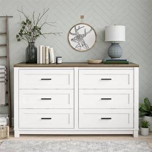 lot 203 image: Ameriwood Home Chapel Hill 6 Drawer Dresser