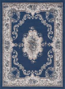 lot 206 image: Hampton Jolie Traditional Navy Area Rug - 9 x 12