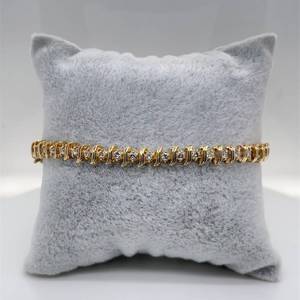 lot 18 image: Timeless Sophistication 1.75ctw Diamond S-Bar Link Estate Tennis Bracelet in 14K Yellow Gold $3,200 Retail