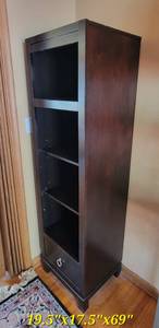 lot 61 image: Matte Black Bookcase