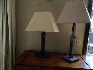 lot 411 image: Pair of Matching Adjustable Lamps