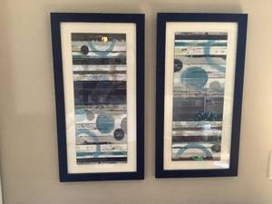 lot 419 image: Framed Abstract Art