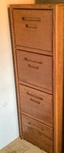 lot 516 image: Wooden File Cabinet