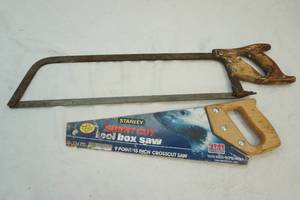 lot 6 image: Stanley short cut saw and meat saw