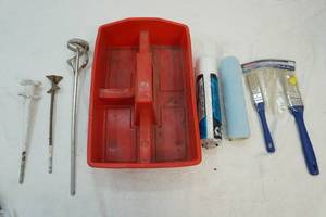 lot 87 image: paint rollers and stirring rods