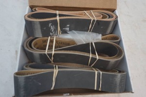 lot 155 image: leather strop & high grit belt pack