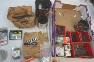 lot 175 image: nails, screws, staples